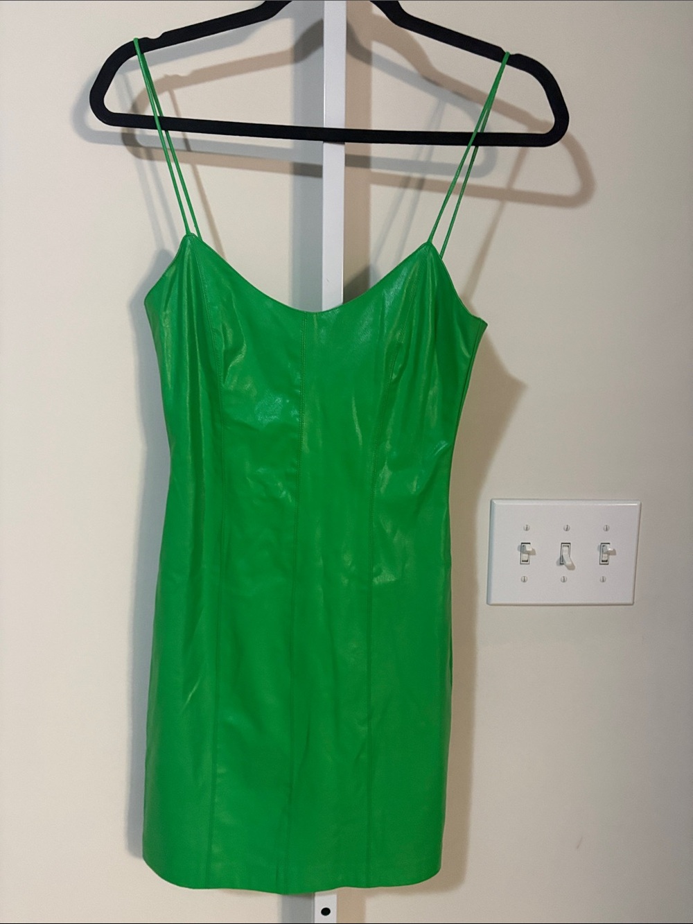 Amanda Uprichard Bright Green Slip Mini Dress - Picture 4 of 6